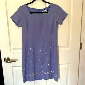 Bagatelle vintage linen embroidered dress size 4